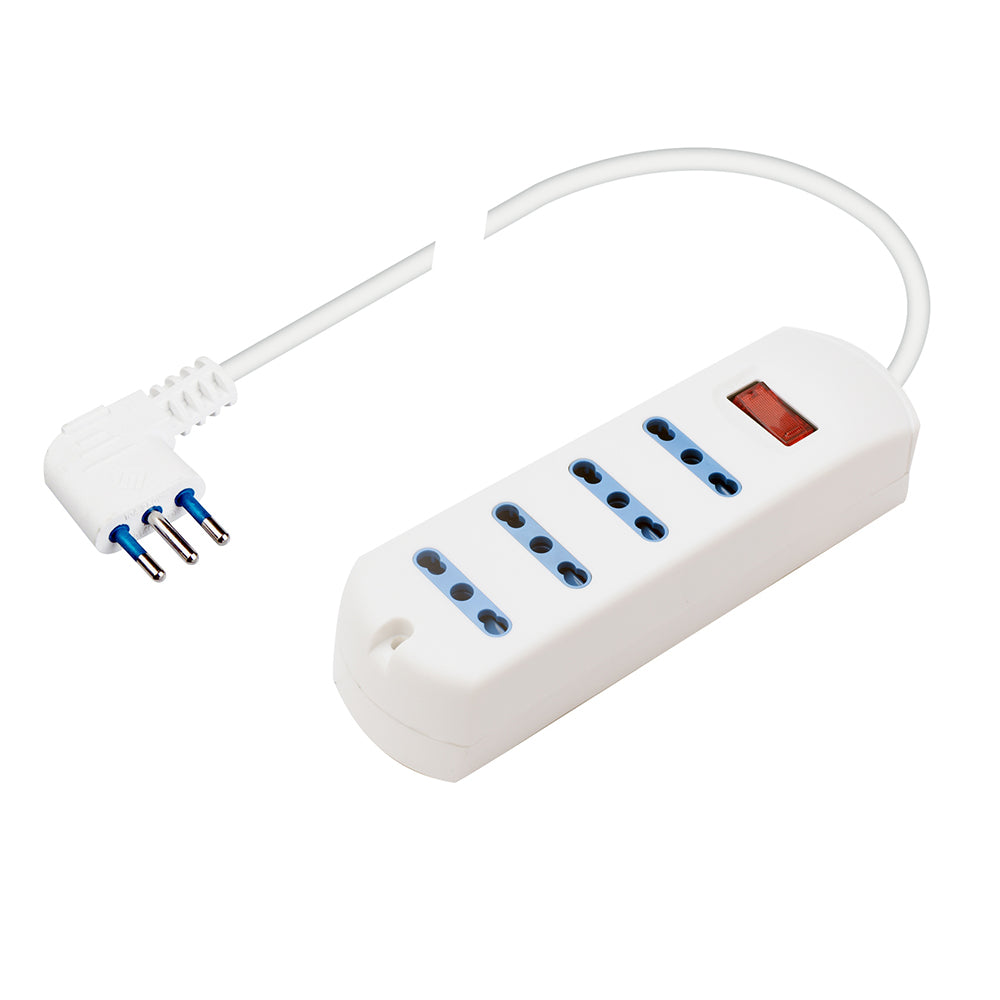 Multipresa EVO Quadrupla 10/16A + Interruttore Sicurezza Polypool Multipresa EVO Quadrupla 10/16A + Interruttore Sicurezza Polypool